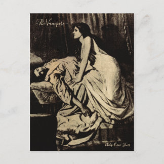 The Vampire (1897) - Philip Burne-Jones Briefkaart