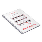 The Vampyres - gekruiste schedels Notitieboek (Rechterzijde)