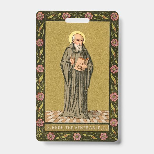 The Venerable Bede Preaching (P.008; gebed) Badge (Voorzijde)
