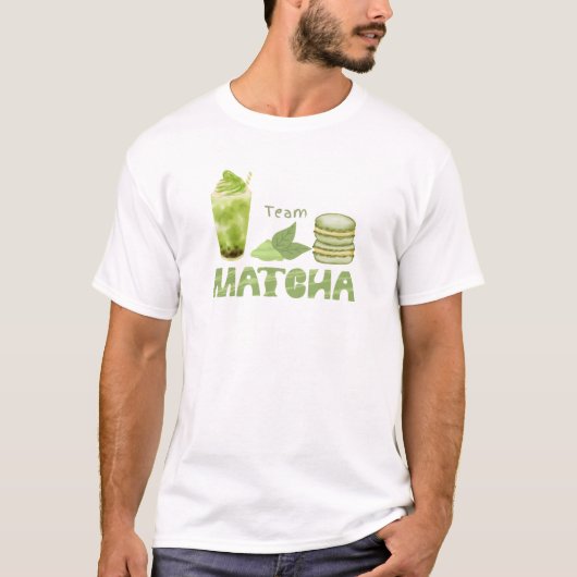 Thé vert Matcha, T-shirt latte Matcha (Devant)