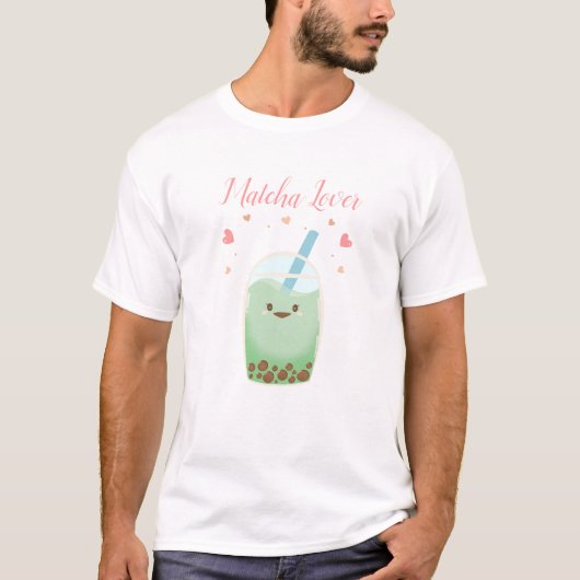 Thé vert Matcha, T-shirt latte Matcha (Devant)