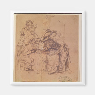 The Vices of the Prodigal Son (pen en inkt op papi Magneet