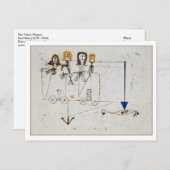 The Virtue Wagon van Paul Klee Briefkaart (Voorkant / Achterkant)