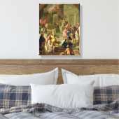 The Vision of St. Benedict, c.1760 Canvas Afdruk (Insitu (Slaapkamer))