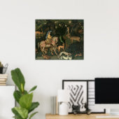 The Vision of St. Eustachius, c.1438-42 Poster (Thuiskantoor)