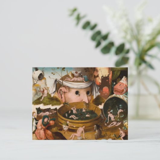 The Vision of Tondal, 1479, by Hieronymus Bosch Briefkaart (Staand voorkant)