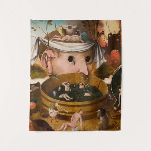 The Vision of Tondal, 1479, by Hieronymus Bosch Wandkleed (Voorkant)