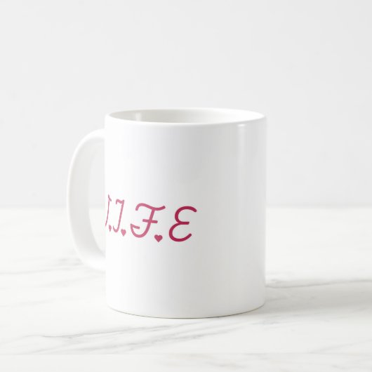 The W.I.F.E mug (Devant gauche)