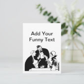 The Waiter - Restaurant Humor Briefkaart (Staand voorkant)