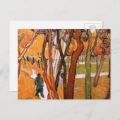 The Walk: Falling Leaves by Vincent van Gogh Briefkaart (Voorkant / Achterkant)