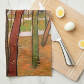 The Walk: Falling Leaves by Vincent van Gogh Theedoek (Quarter Fold)