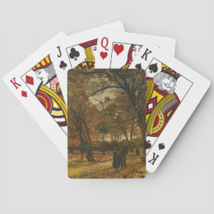 The Walker Among Autumn Leave beroemd gemaakt door Pokerkaarten
