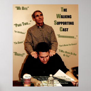 "The Walking Support Cast" — Citeert Poster