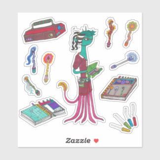 The Wandmaker Sticker Sheet beroemd gemaakt door V