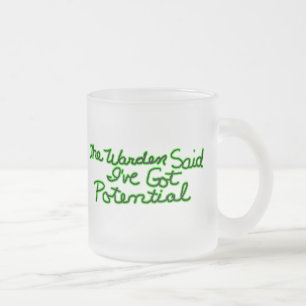 The Warden zei Funny T-shirts Gifts Matglas Koffiemok