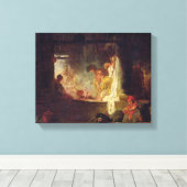 The Washerwomen, c.1759 Canvas Afdruk (Insitu (Houten vloer))