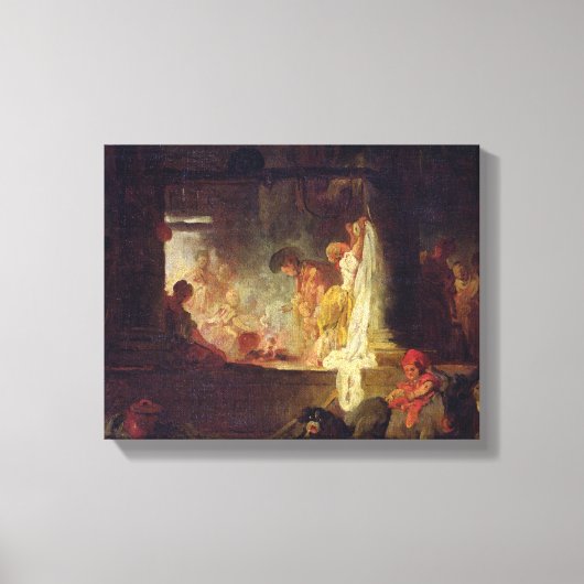 The Washerwomen, c.1759 Canvas Afdruk (Voorkant)
