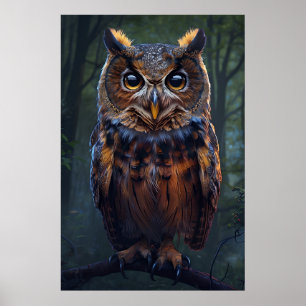 The Watcher in the Bossen - Muurschildering van he Poster