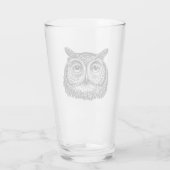 "The Watcher" Simply Spooky B&W Pint Glass Glas (Achterkant)