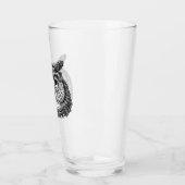 "The Watcher" Simply Spooky B&W Pint Glass Glas (Links)