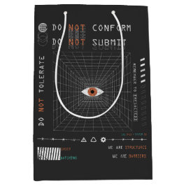 The Watcher - Techno-Brutalist Streetwear Design Medium Cadeauzakje