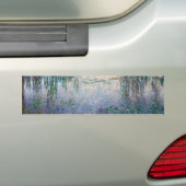 The Water Lilies - Morning with Willows, Monet Bumpersticker (Op auto)