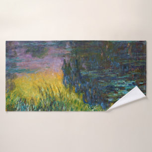 The Water Lilies - Setting Sun, Claude Monet, 1916 Badhanddoek