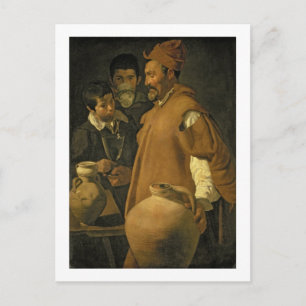 The Water Seller of Sevilla, c.1620 (olie op canva Briefkaart