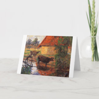 "The Watering Place, Paul Gauguin Kaart