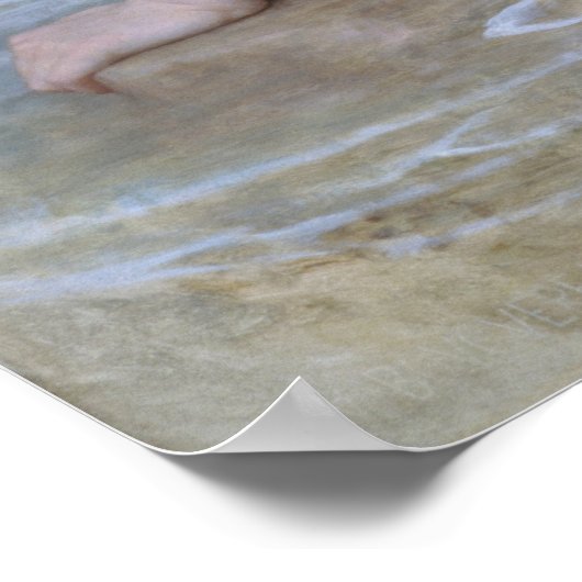 The Wave van William-Adolphe Bouguereau Poster (Hoek)