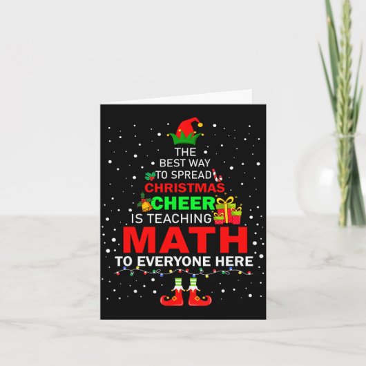 The Way To Spread Christmas Cheer Is Teaching Math Kaart (Voorkant)