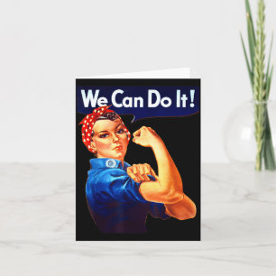 The We Rosie Riveter Kan Het Feministisch Kaart