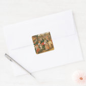 The Wedding Dance, 1607 Vierkante Sticker (Envelop)