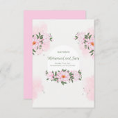 The Wedding Invitation (Devant / Derrière)