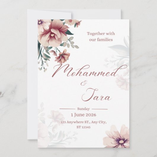 The wedding Invitation (Devant)
