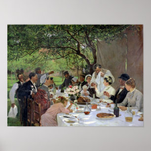 The Wedding Meal in Yport, 1886 Poster