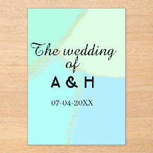 The wedding of add couple name initial letter date