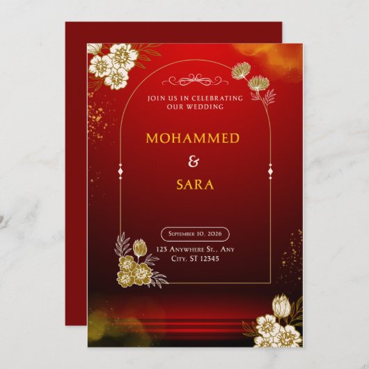 The Weidiing Invitation (Devant / Derrière)