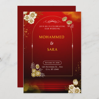 The Weidiing Invitation Kaart