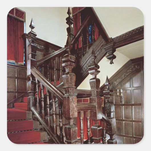 The Well trap, c.1600 Vierkante Sticker (Voorkant)