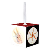 The wellness Sphere - Wooden Cube Ornament (Achter hoekig)