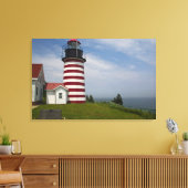 The West Quoddy Head Lighthouse State Park Canvas Afdruk (Insitu (Woonkamer))