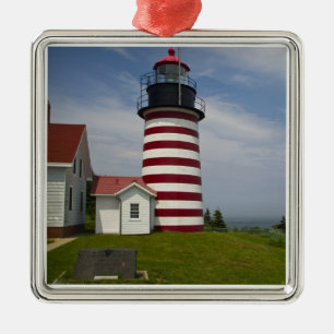 The West Quoddy Head Lighthouse State Park Metalen Ornament