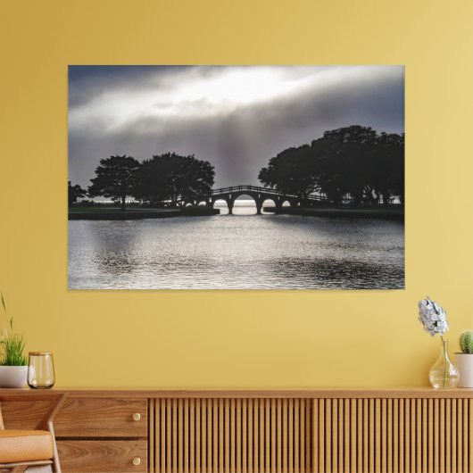 The Whalehead Bridge Canvas Afdruk (Insitu (Woonkamer))