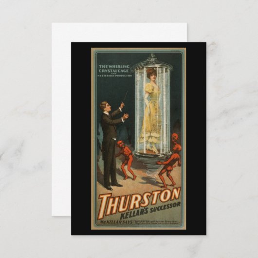 "The Whirling Crystal Cage" Bedankkaart (Voorkant / Achterkant)