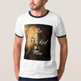The Wicked Flee Spreuken 28:1 KJV Mannen T-shirt