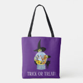 The Wicked Witch Crystal Ball Halloween Draagtas (Achterkant)