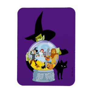 The Wicked Witch Crystal Ball Halloween Magneet