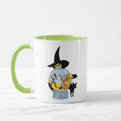 The Wicked Witch Crystal Ball Halloween Mok (Links)