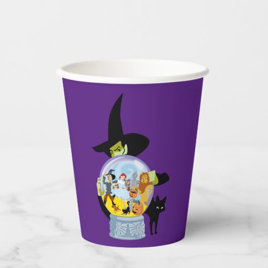 The Wicked Witch Crystal Ball Halloween Papieren Bekers (Voorkant)